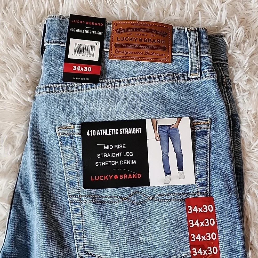 Lucky Brand Men's Straight Jeans - Light Blue